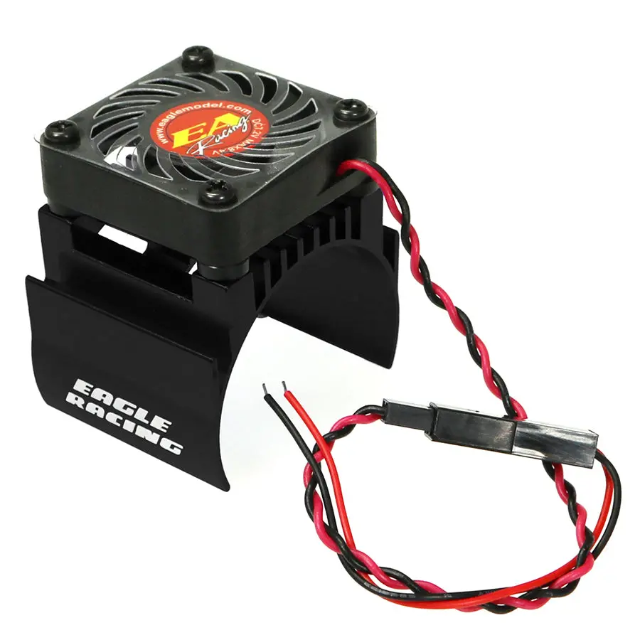 Eagle Racing Alum. Motor Heatsink W/ Fan - Black 1