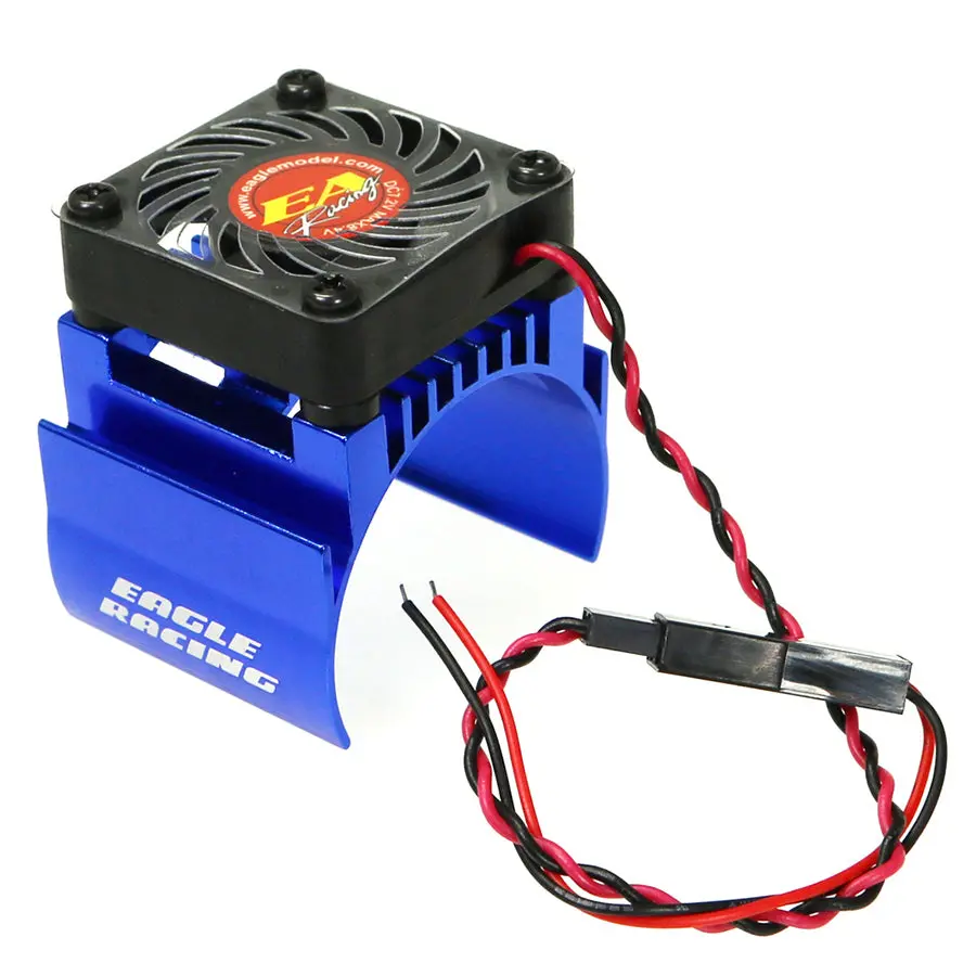 Eagle Racing Alum. Motor Heatsink W/ Fan - Blue 1