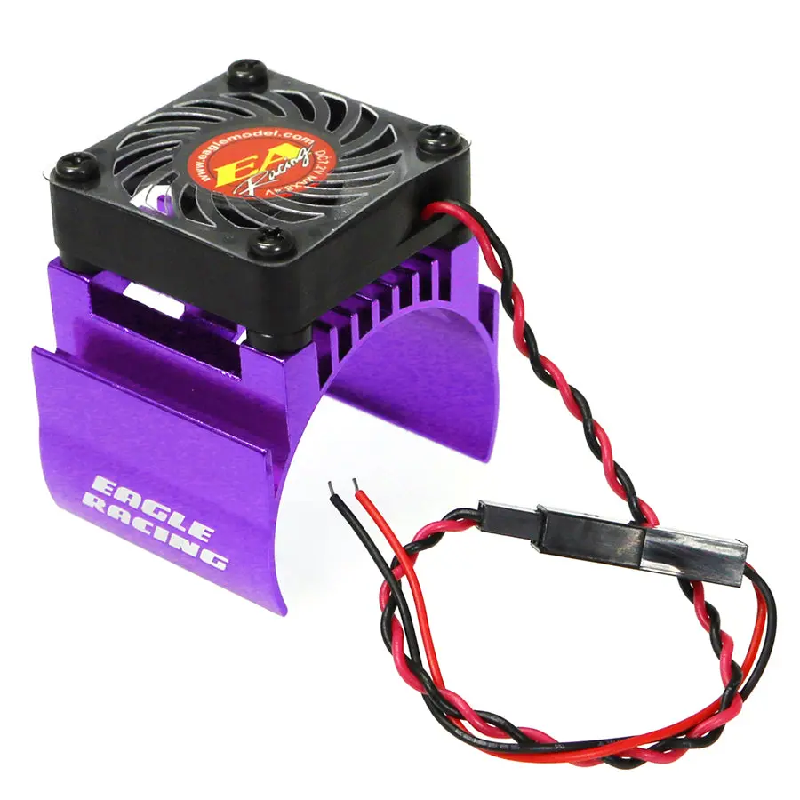 Eagle Racing Alum. Motor Heatsink W/ Fan - Purple 1
