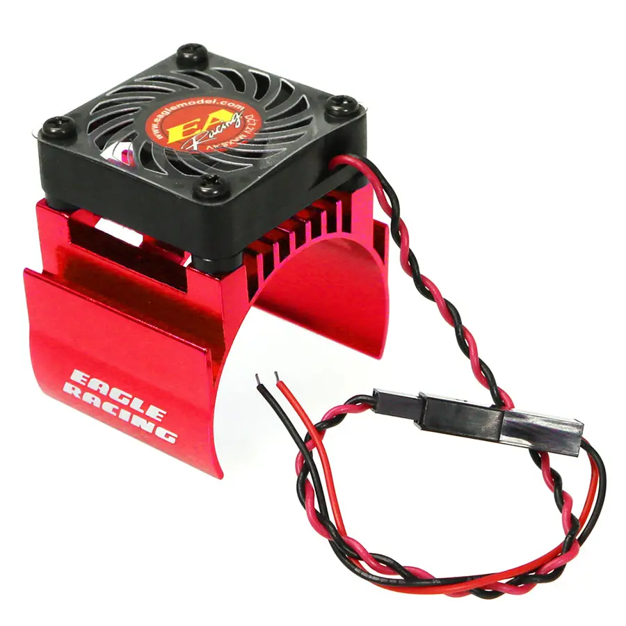 Eagle Racing Alum. Motor Heatsink W/ Fan - Red 1