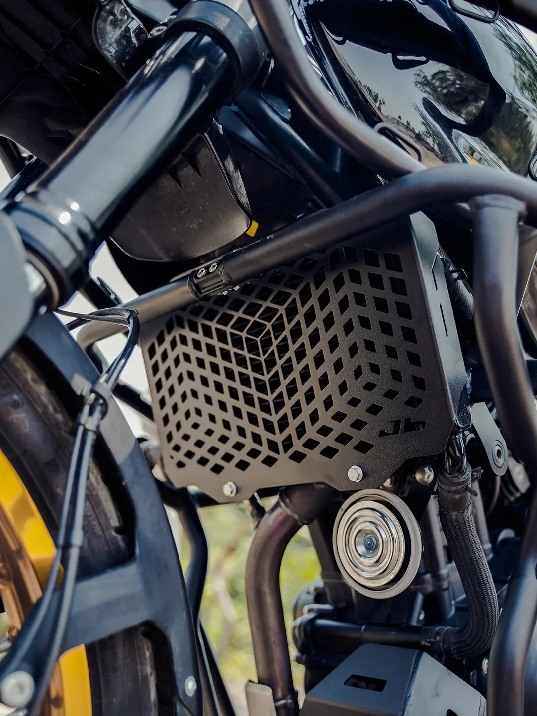 Jb Racing Racing Himalayan 450 Radiator Grill Mild Steel 1
