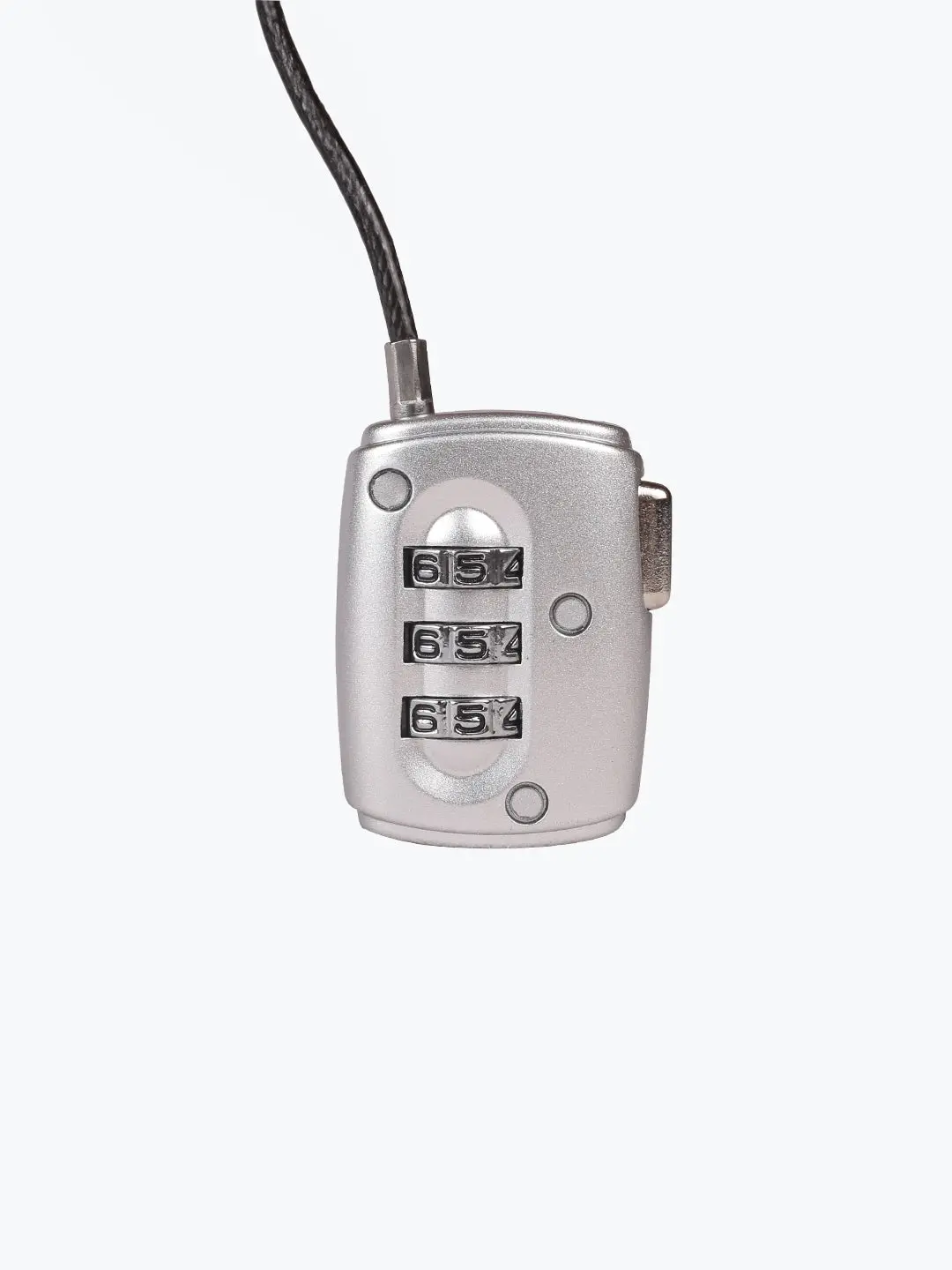 Spring Cord Number Lock Silver 1