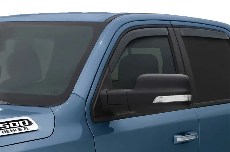 Avs 2019 Ram Quad Cab Ventvisor In-Channel Front & Rear Window Deflectors 4Pc - Smoke 1