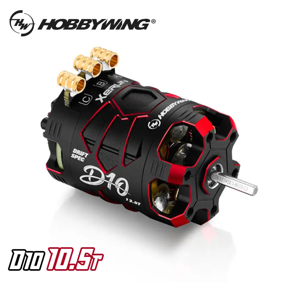 Hobbywing Xerun D10 10.5T Motor - Red 1