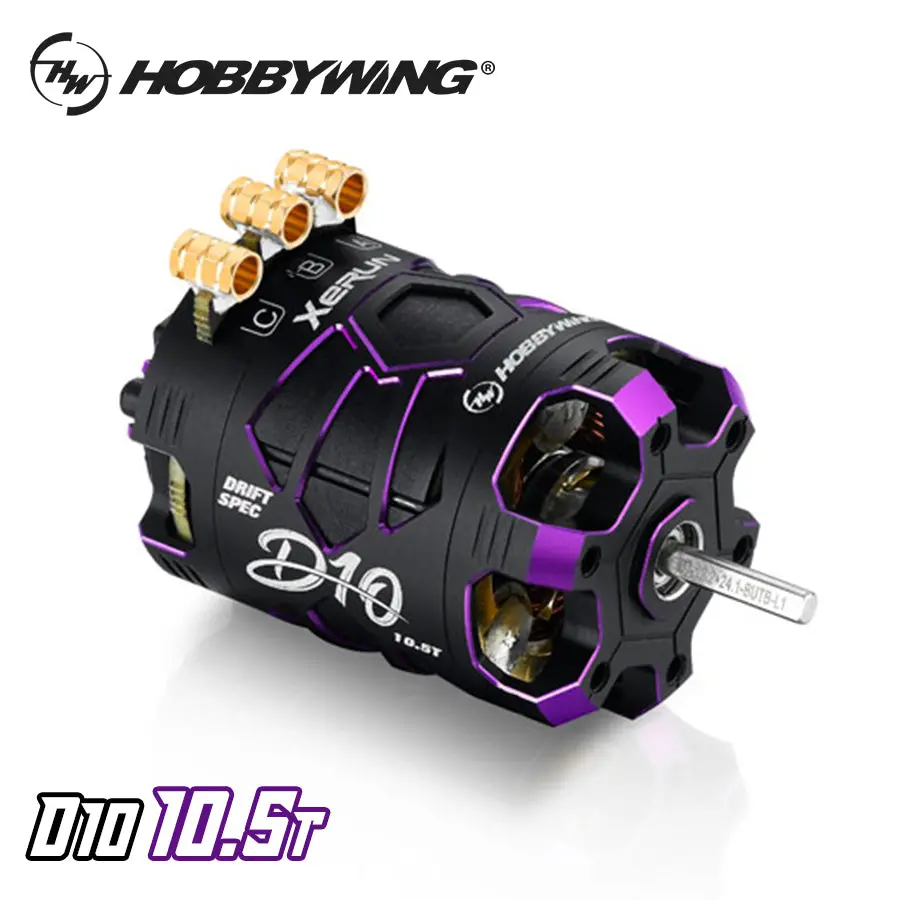 Hobbywing Xerun D10 10.5T Motor - Purple 1