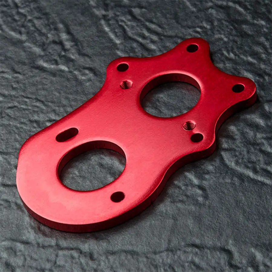 Mst Rmx Alum. Spur Gearbox Motor Mount - Red 1