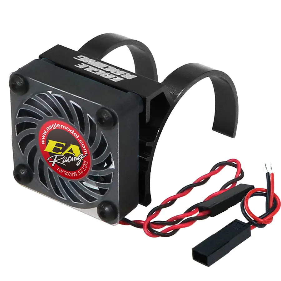 Eagle Racing Alum. Motor Heatsink Light Weight V2 W/ Fan - Black 1