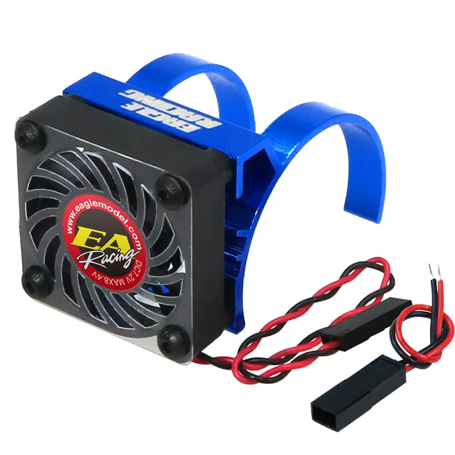 Eagle Racing Alum. Motor Heatsink Light Weight V2 W/ Fan - Blue 1