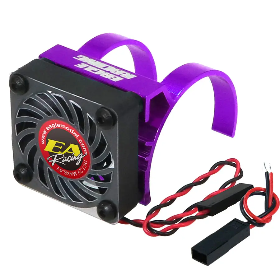 Eagle Racing Alum. Motor Heatsink Light Weight V2 W/ Fan - Purple 1