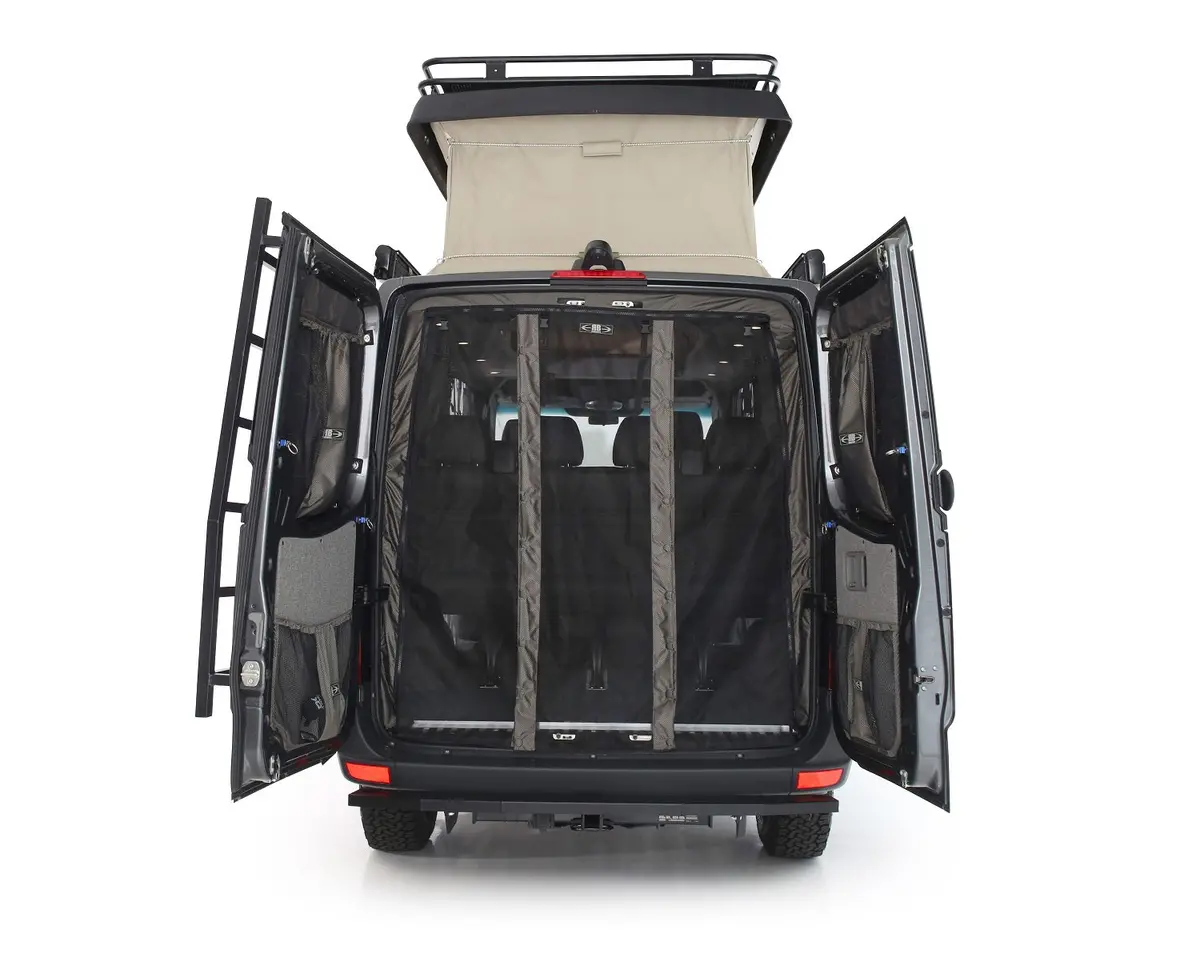 2007-2018 Sprinter Van Low Roof Rear Door Bug Net 1
