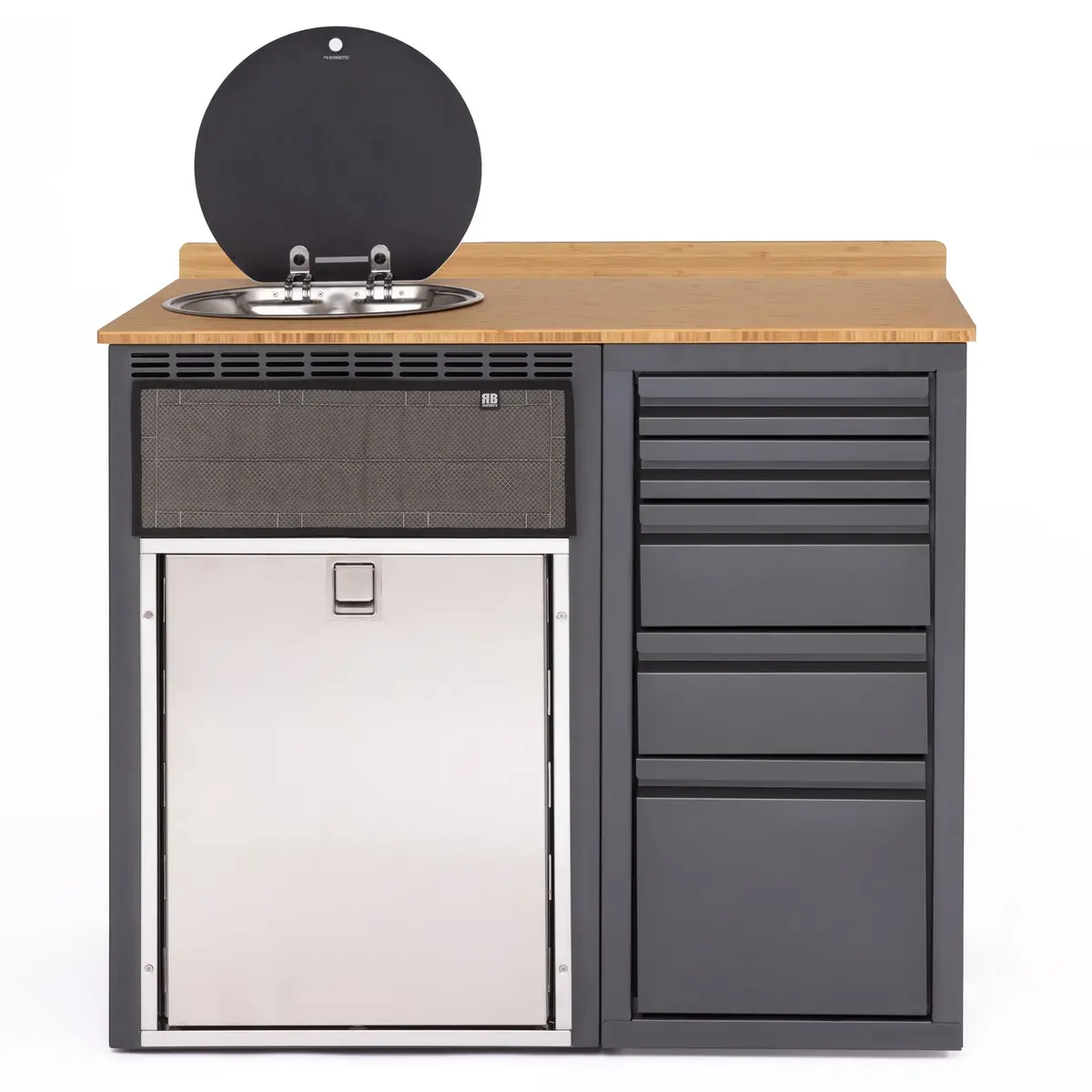 42In Galley - Isotherm 85 Fridge Base Cabinet - Drawer System 1