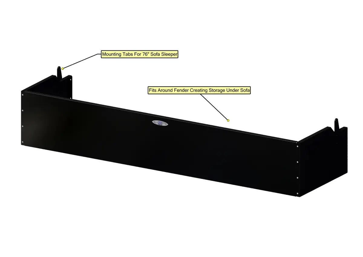 Sofa Storage Box, 76", Deep 1