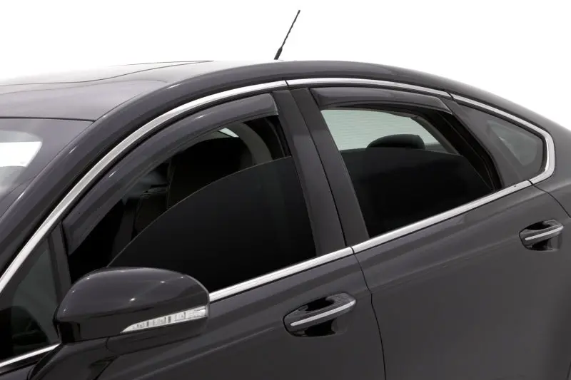 Avs 13-18 Ford Fusion Ventvisor In-Channel Front & Rear Window Deflectors 4Pc - Smoke 1