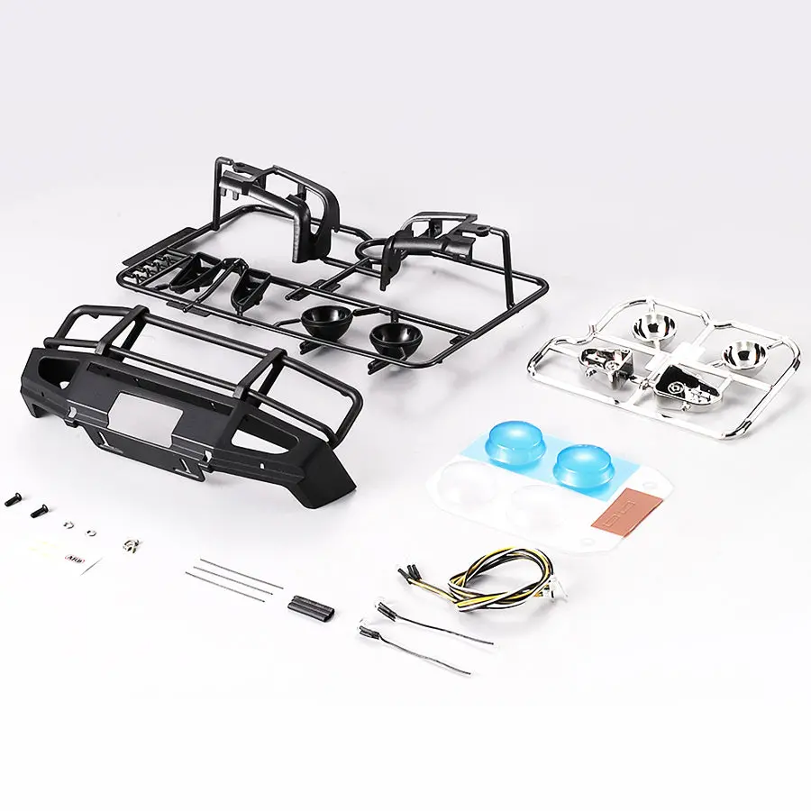 Killerbody Alloy Bumper W/ Leds Upgrade Set - Matt Black 1