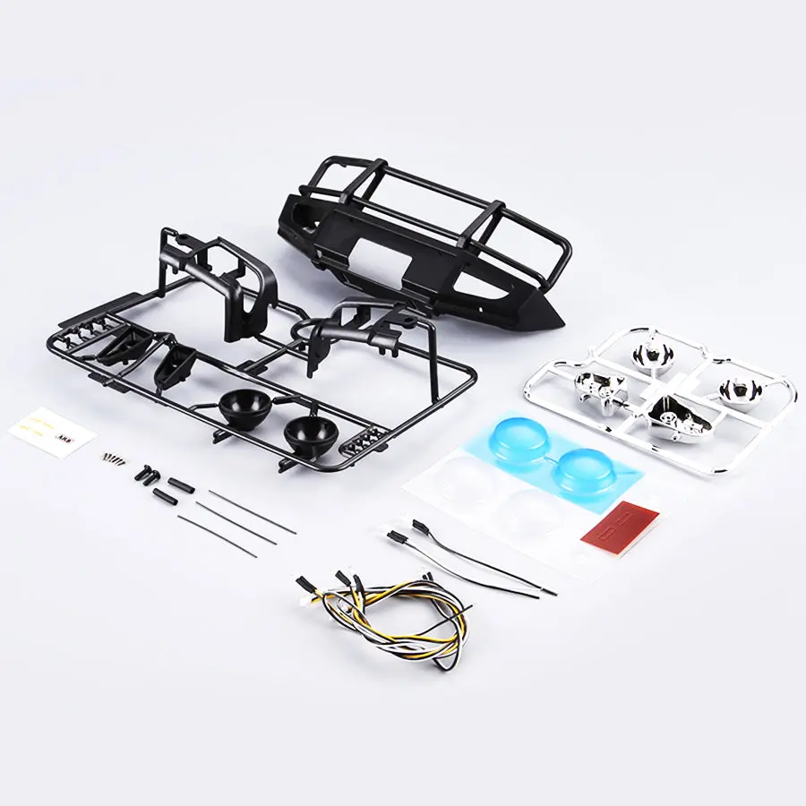 Killerbody Alloy Bumper W/ Leds Upgrade Set (Trx-4) - Matt Black 1