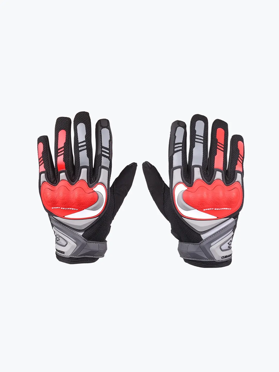 Cuirassier Gloves Grey Red 1