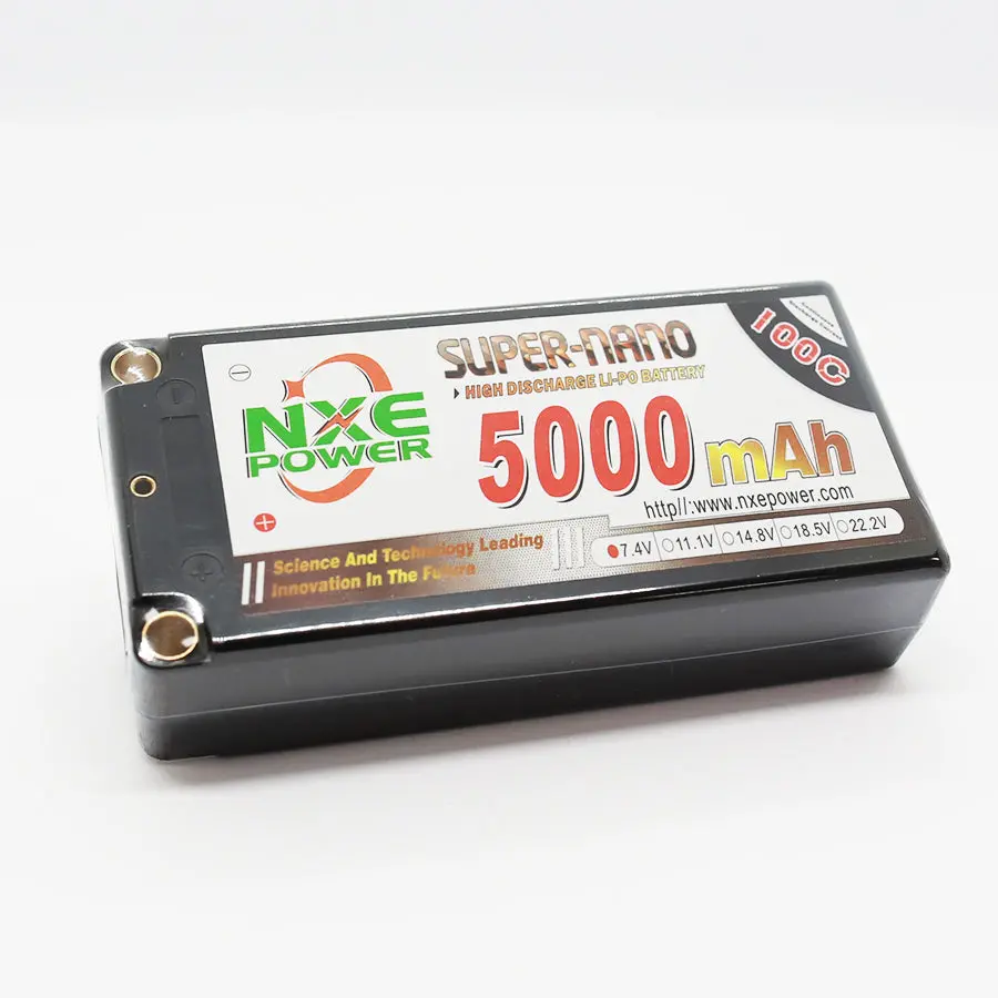 Nxe 5000Mah 100C 7.4V Shorty Lipo Battery 1