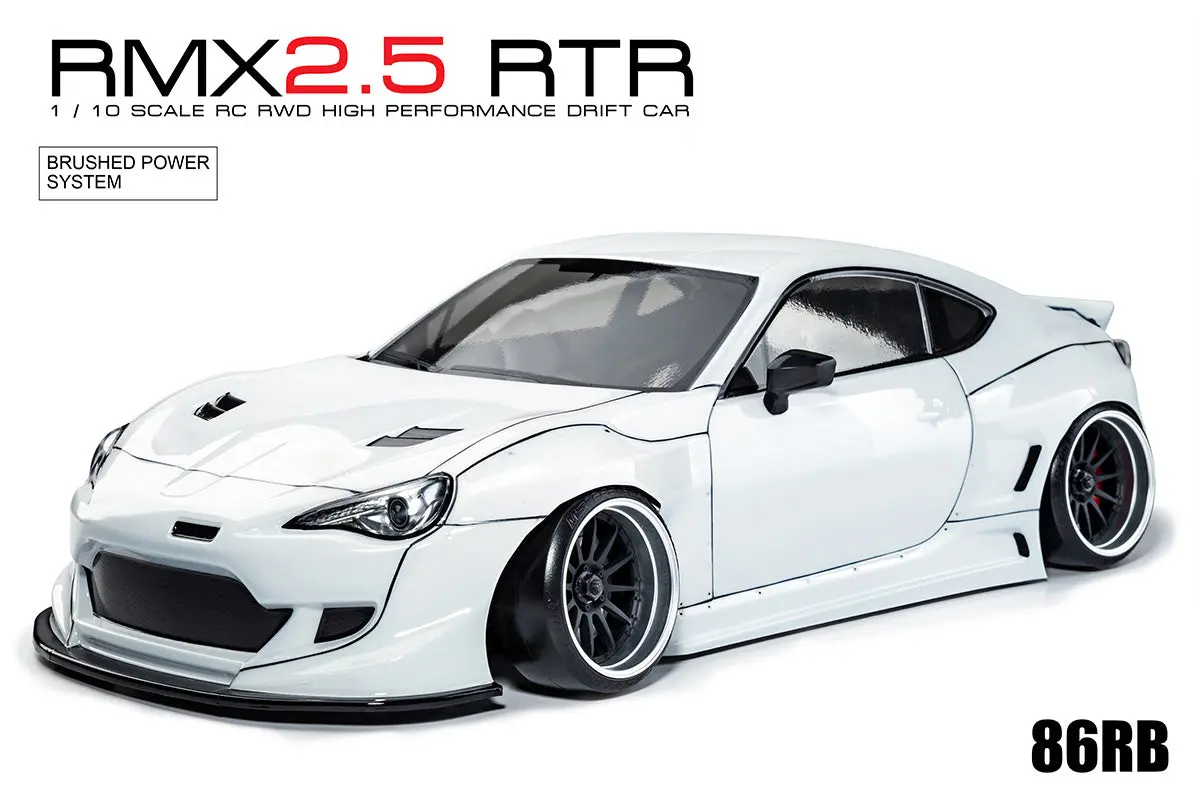 Mst Rmx 2.5 86Rb (White) Rtr (Brushed) 1