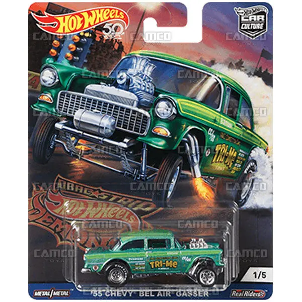 55 Chevy Bel Air Gasser - 2018 Hot Wheels (Drag Strip Demons) 1