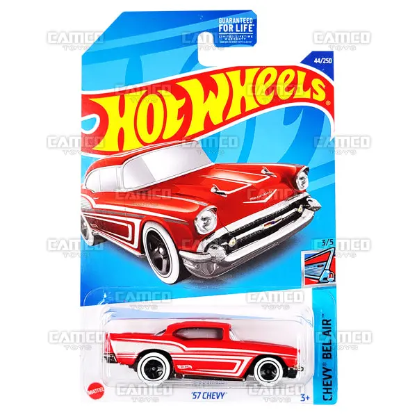 57 Chevy #44 Red - 2022 Hot Wheels 1