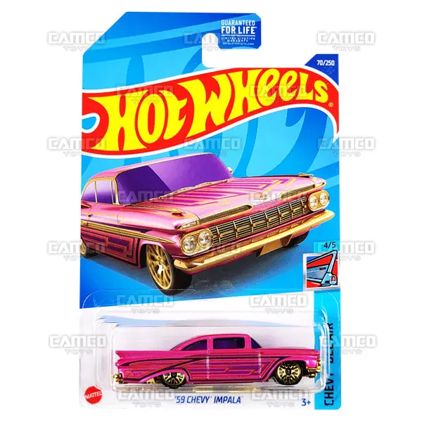 59 Chevy Impala #70 Pink - 2022 Hot Wheels 1