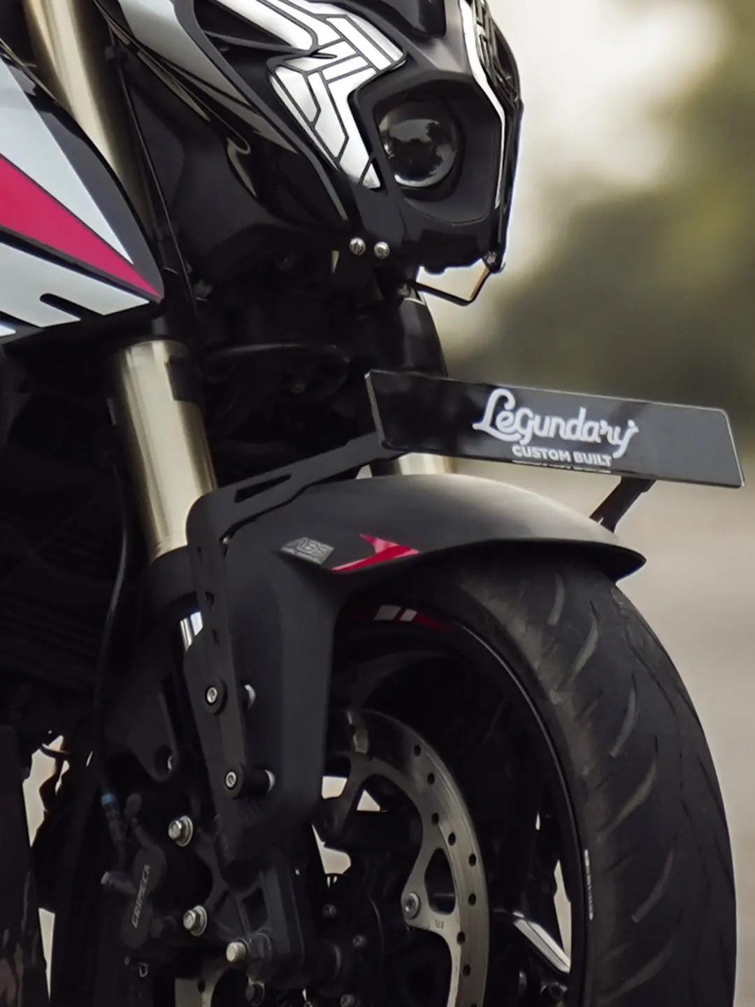 Legundary Bajaj Pulsar Ns400z Brooch Number Plate Holder 1