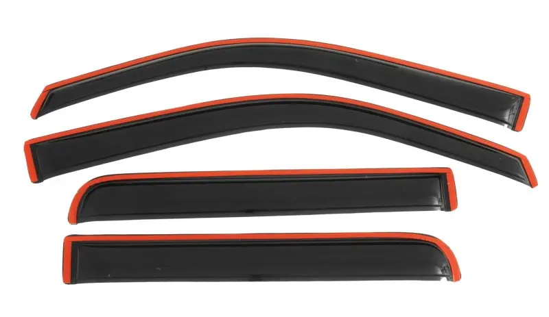 Avs 09-14 Ford F-150 Supercrew Ventvisor In-Channel Front & Rear Window Deflectors 4Pc - Smoke 1