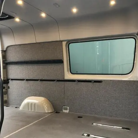 2007-2018 Sprinter Van Wall Liner Kit, 170"High Roof, Upholstered (No Panel Around Window) 1