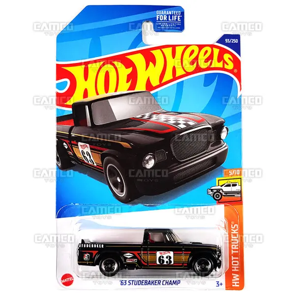 63 Studebaker Champ #93 Black - 2022 Hot Wheels 1