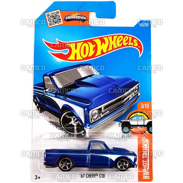 67 Chevy C10 #143 Blue - 2016 Hot Wheels 1