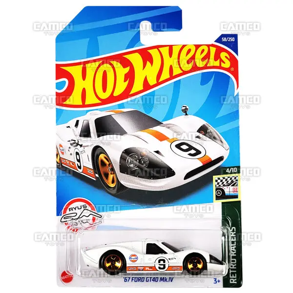 67 Ford Gt40 Mk.Iv #58 White - 2022 Hot Wheels 1