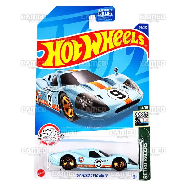 67 Ford Gt40 Mk.Iv #58 Light Blue - 2022 Hot Wheels 1