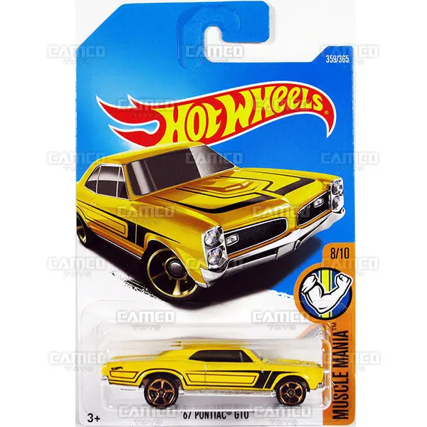 67 Pontiac Gto #359 Yellow - 2017 Hot Wheels 1