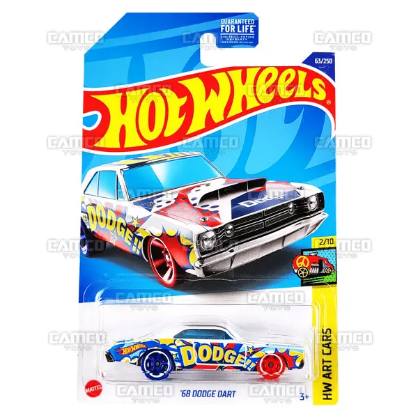 68 Dodge Dart #63 White - 2022 Hot Wheels 1