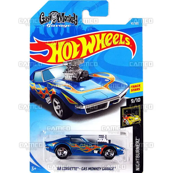 68 Corvette Gas Monkey Garage #41 Blue - 2018 Hot Wheels 1