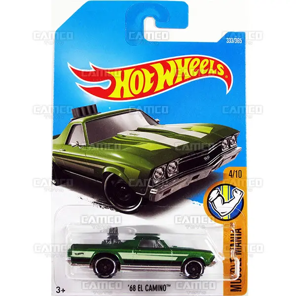68 El Camino #333 Green - 2017 Hot Wheels 1