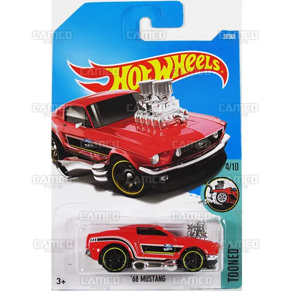 68 Mustang #27 Red - 2017 Hot Wheels 1