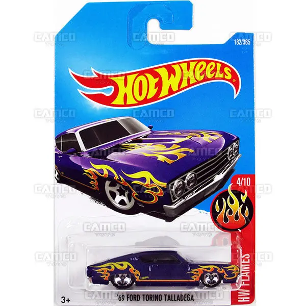 69 Ford Torino Talladega #182 Purple - 2017 Hot Wheels 1