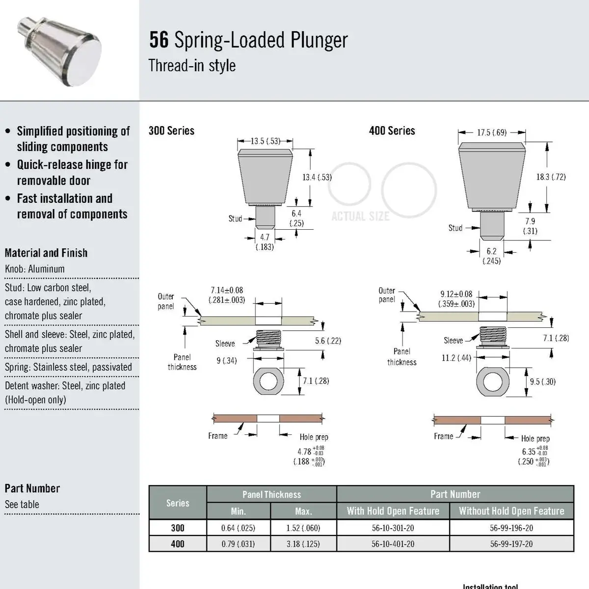 Door Cabinet Plunger 1