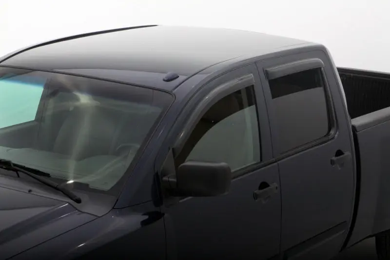 Avs 04-15 Nissan Titan Crew Cab Ventvisor Outside Mount Window Deflectors 4Pc - Smoke 1