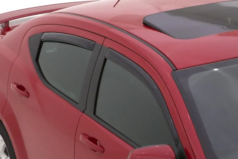Avs 08-14 Dodge Avenger Ventvisor In-Channel Front & Rear Window Deflectors 4Pc - Smoke 1