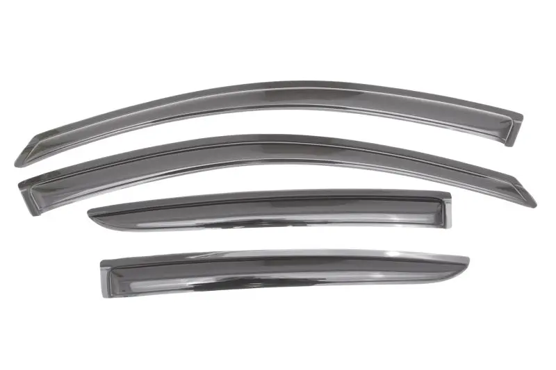 Avs 12-18 Nissan Versa (Excl. Hatch) Ventvisor Outside Mount Window Deflectors 4Pc - Smoke 1