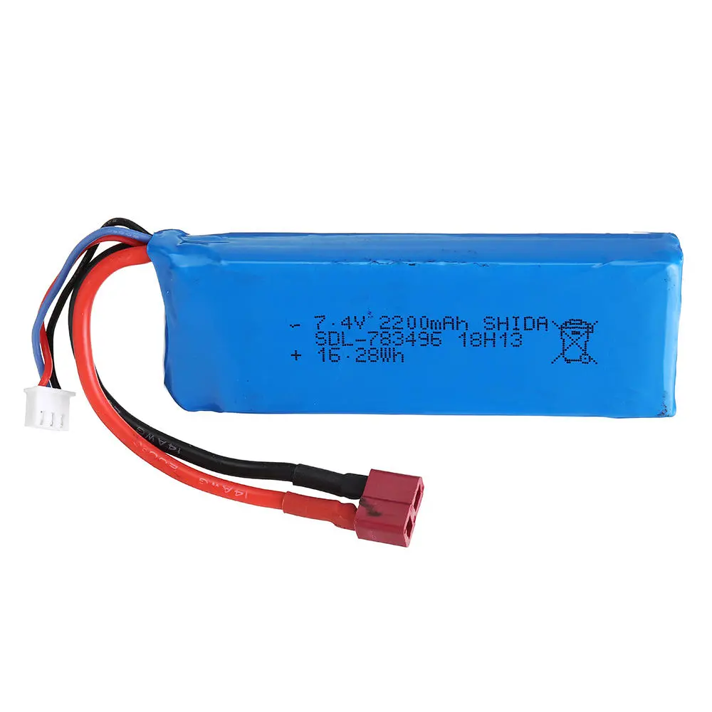 Speedrccars 7.4V 2200Mah Lithium Ion Battery T Plug 1