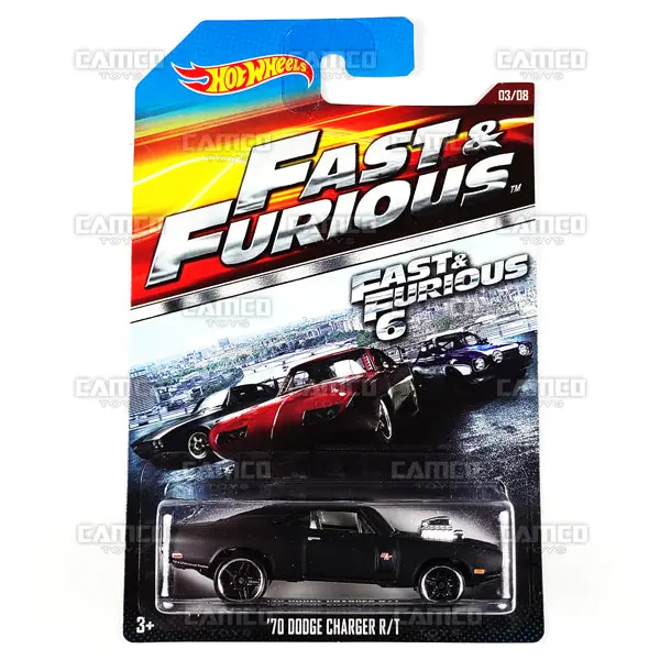 70 Dodge Charger R/T #03 Black - 2015 Hot Wheels 1