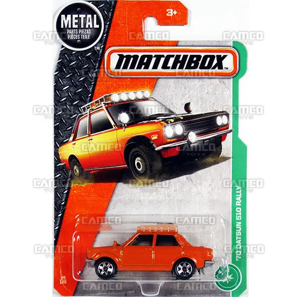 70 Datsun 510 Rally #94 Orange - 2017 Matchbox 1