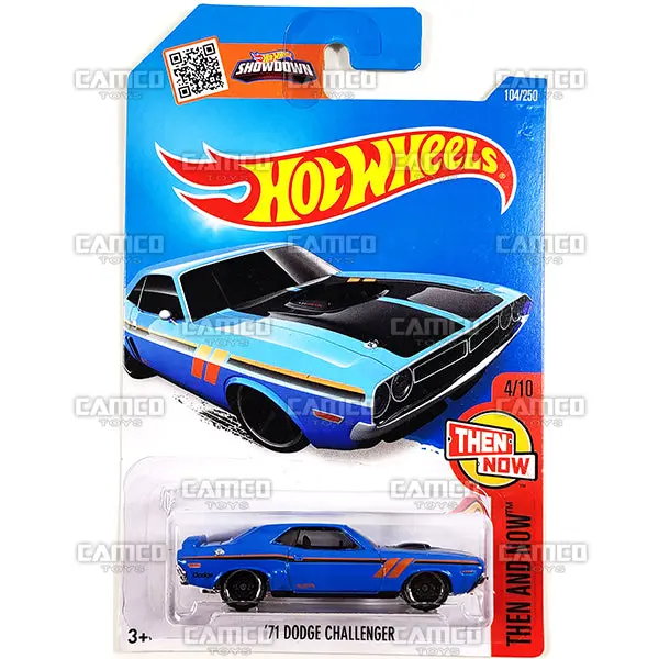 71 Dodge Challenger #104 Blue - 2016 Hot Wheels 1