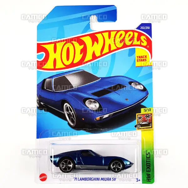 71 Lamborghini Miura Sv #202 Blue - 2022 Hot Wheels 1