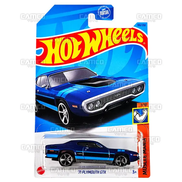 71 Plymouth Gtx #166 Blue - 2023 Hot Wheels 1