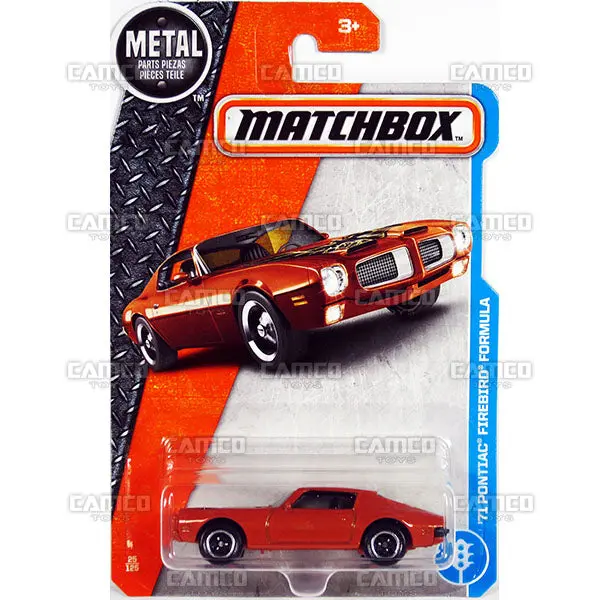 71 Pontiac Firebird Formula #25 - 2017 Matchbox 1