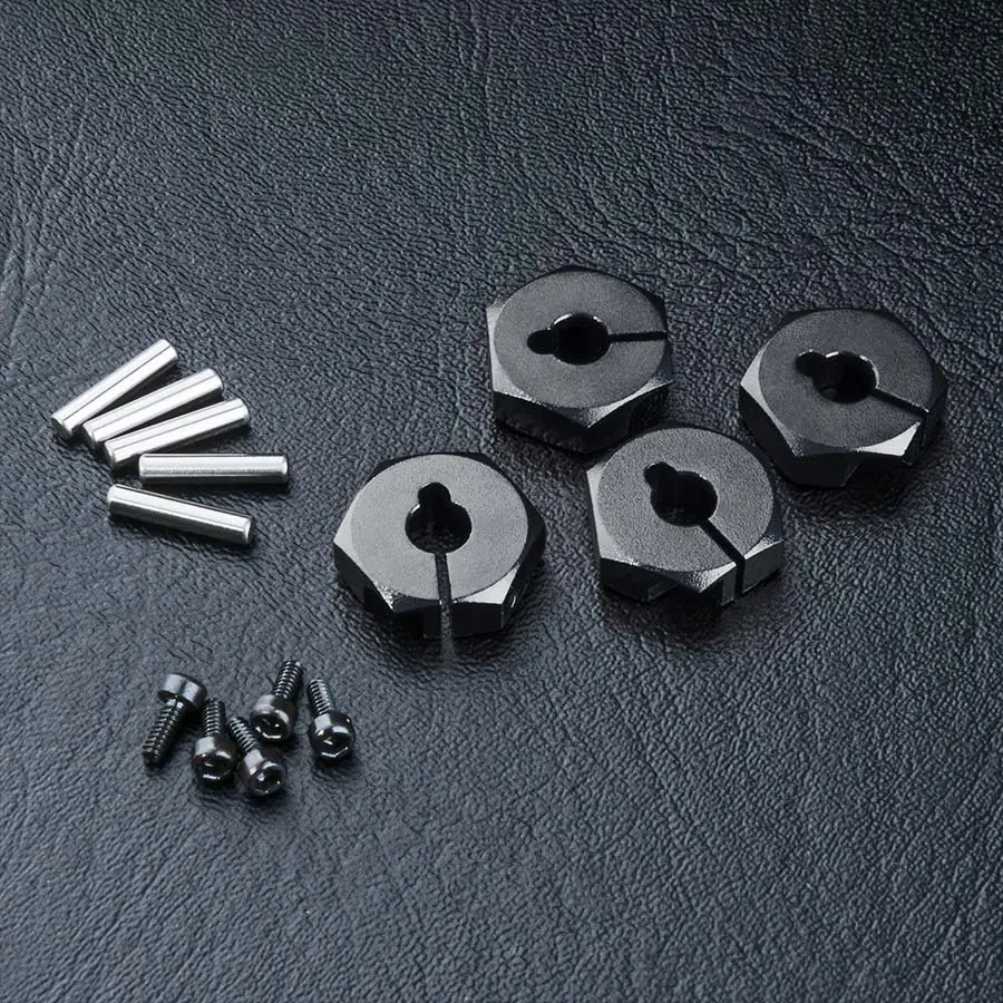 Mst Alum. Hex Wheel Hub 4Mm - Black 1